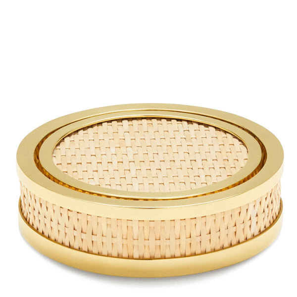 Ileana Makri Colette Cane Coaster Set Of 4