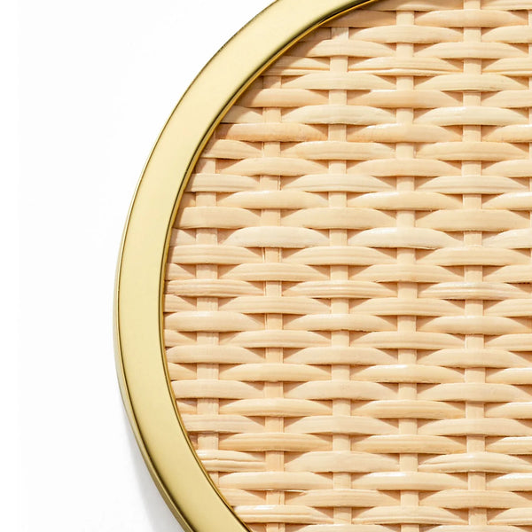 Ileana Makri Colette Cane Coaster Set Of 4