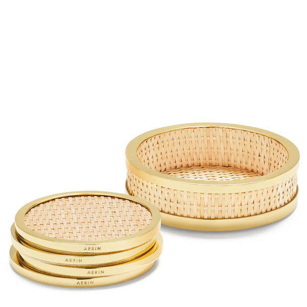 ileana makri Colette Cane Coaster Set of 4