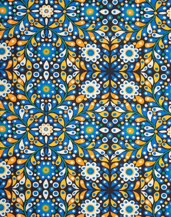 Ileana Makri Confetti Blu Dishtowel In Cotton