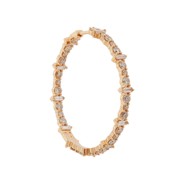 Ileana Makri Cosmic Medium Diamond Rivulet Hoops