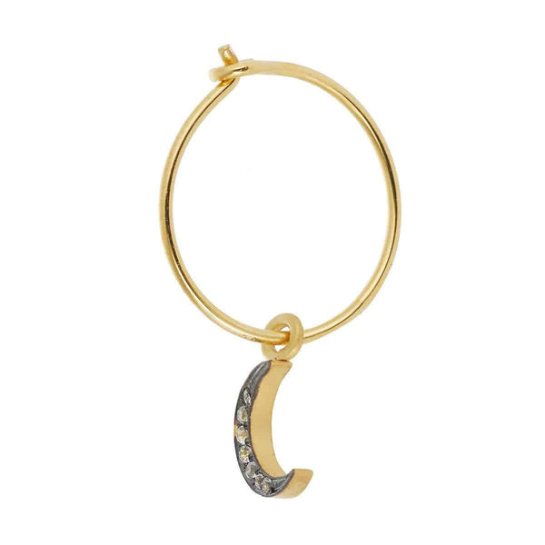 Ileana Makri Crescent Moon Hoops