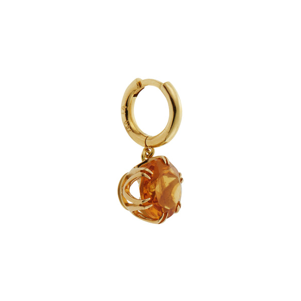 Ileana Makri Crown Midi Hoops Citrine