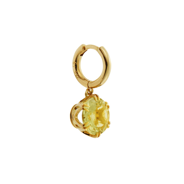 Ileana Makri Crown Midi Hoops Lemon Topaz