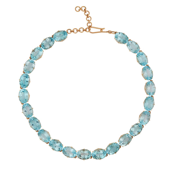 ileana makri Crown Necklace Blue Topaz
