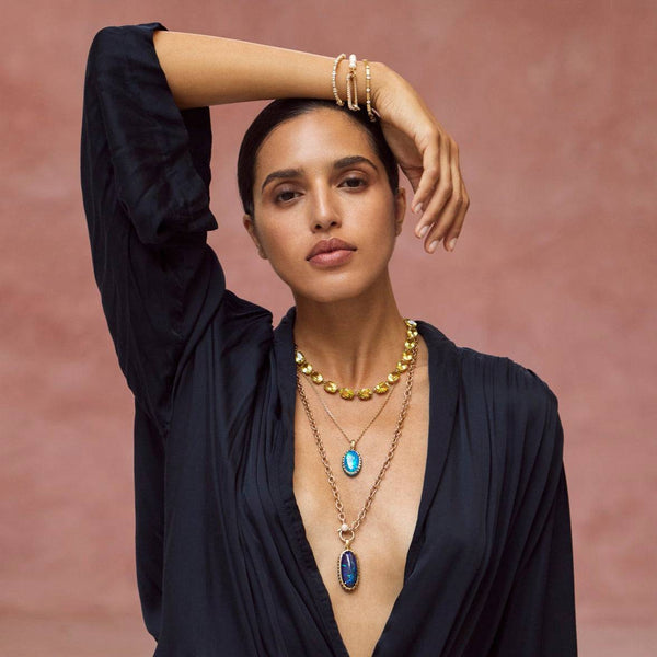 Ileana Makri Crown Necklace Lemon Quartz