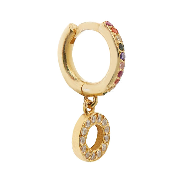 Ileana Makri Crystal Candy Rainbow Midi Hoops