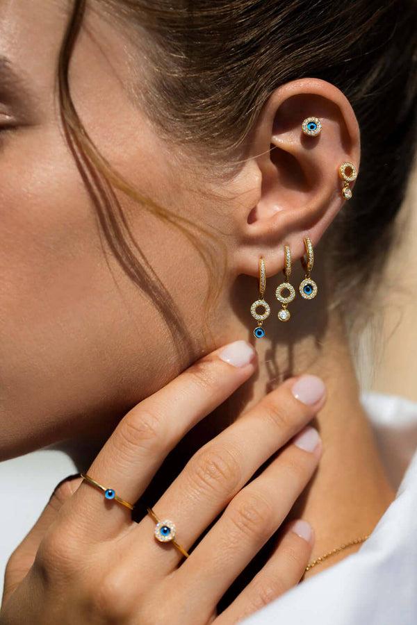 Ileana Makri Crystal Drop Studs