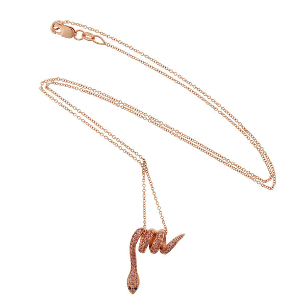 Ileana Makri Curled Snake Pendant P-Ps-Bs