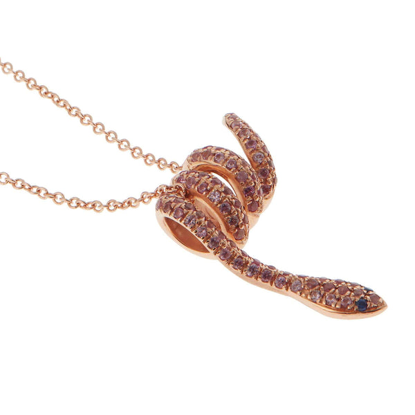 Ileana Makri Curled Snake Pendant P-Ps-Bs