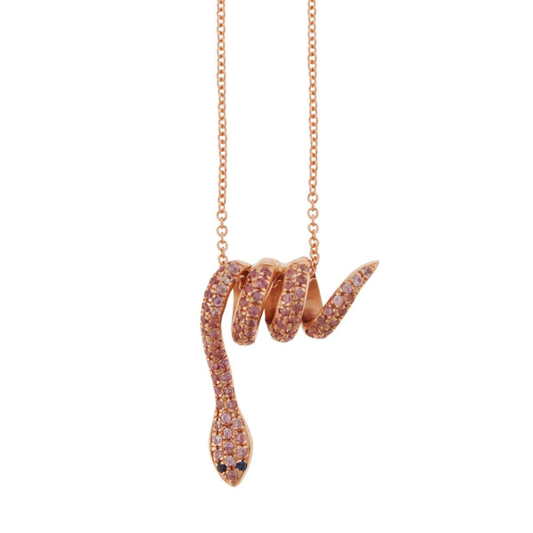 ileana makri Curled Snake Pendant P-Ps-Bs