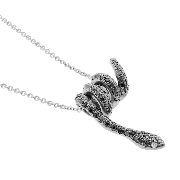 Ileana Makri Curled Snake Pendant W-OX-BD-D