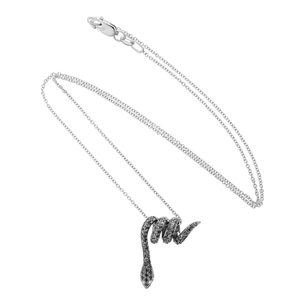 Ileana Makri Curled Snake Pendant W-OX-BD-D