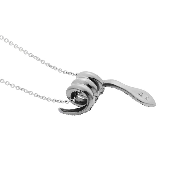 Ileana Makri Curled Snake Pendant W-OX-BD-D