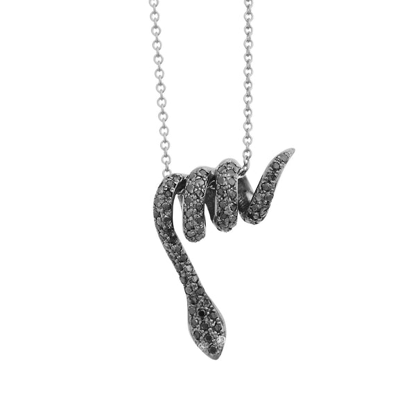 ileana makri Curled Snake Pendant W-OX-BD-D