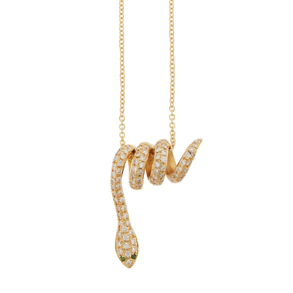 ileana makri Curled Snake Pendant Y-D-Ts