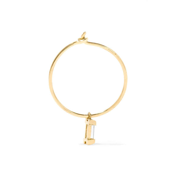 Ileana Makri Dangling Baguette Hoops