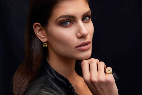 Ileana Makri Dawn Candy Chevalier Ring Y-D-Em