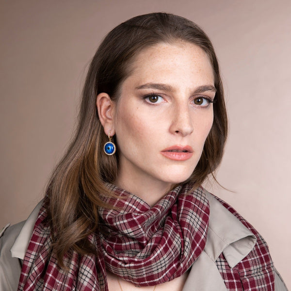 Ileana Makri Deep Blue Eye Earrings L