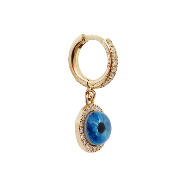 Ileana Makri Deep Blue Eye Earrings XS