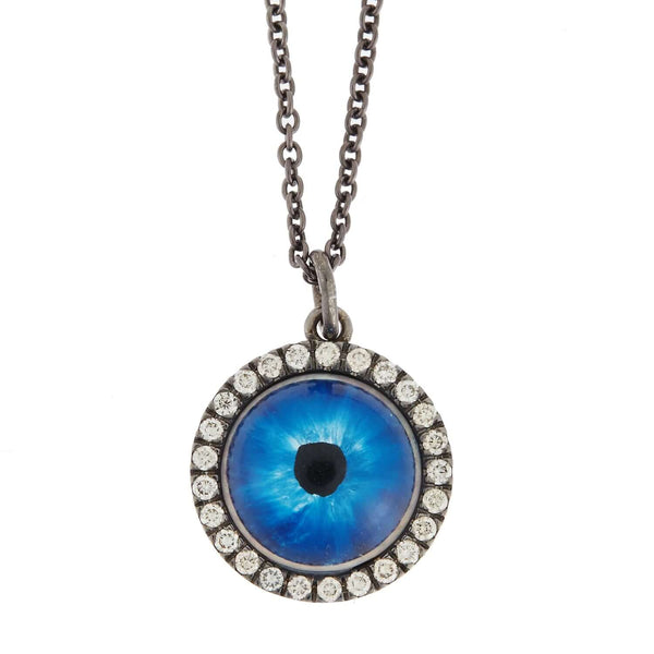 ileana makri Deep Blue Glass Evil Eye W-OX-CHD