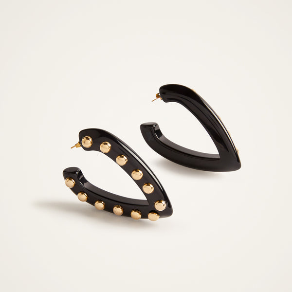 ileana makri Dew Earrings Solid Black