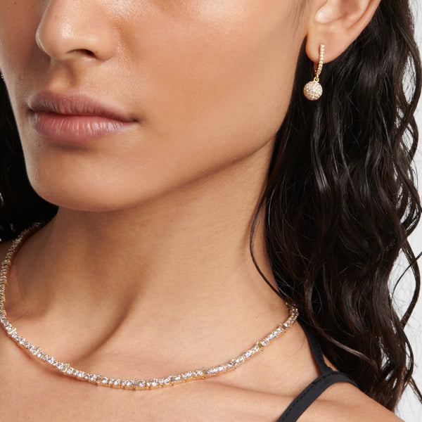 Ileana Makri Diamond Ball Earrings