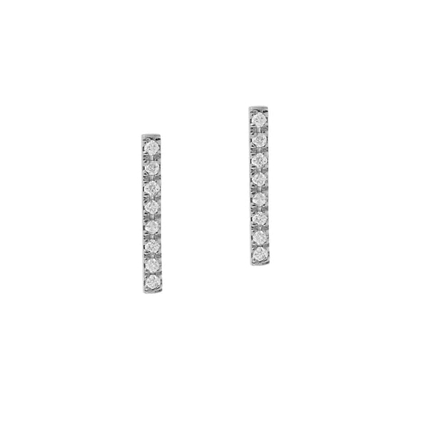 Ileana Makri Diamond Bar Studs