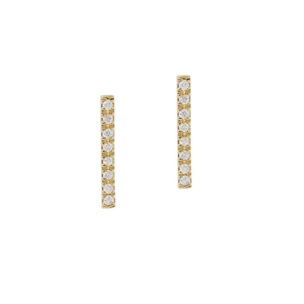 ileana makri Diamond Bar Studs