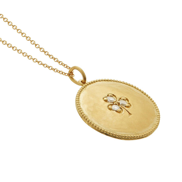 Ileana Makri Diamond Clover Pendant