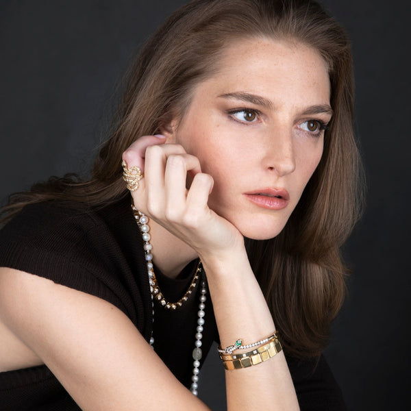 Ileana Makri Diamond Coiled Snake Ring