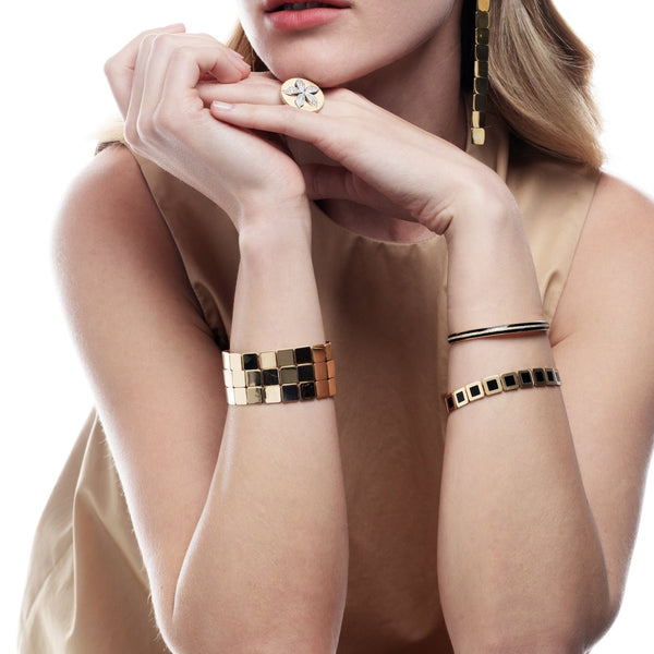 Ileana Makri Diamond & Enamel Cuff Bracelet