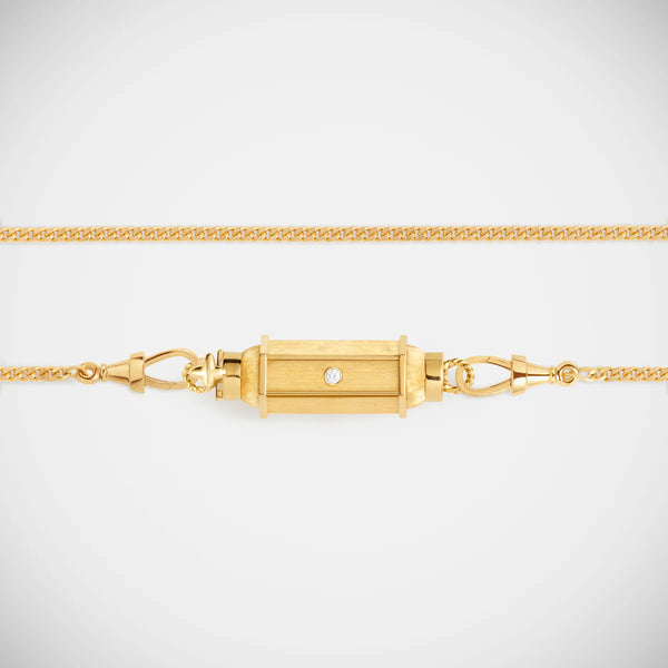 Ileana Makri Diamond Gold Baby Locket Necklace