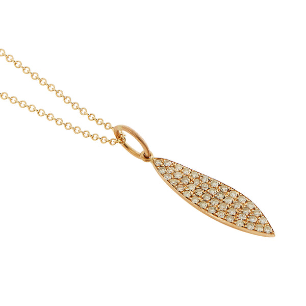 Ileana Makri Diamond Leaf Pendant