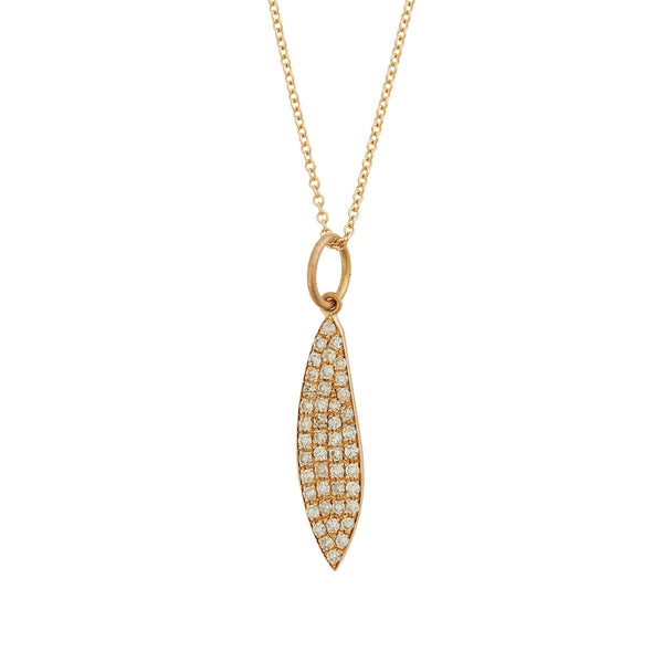 ileana makri Diamond Leaf Pendant