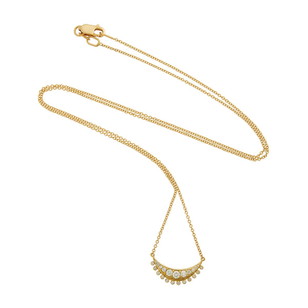 Ileana Makri Diamond Luna Chain Necklace