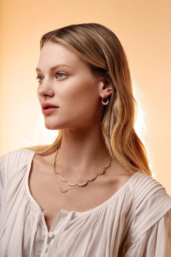 Ileana Makri Diamond Luna Chain Necklace