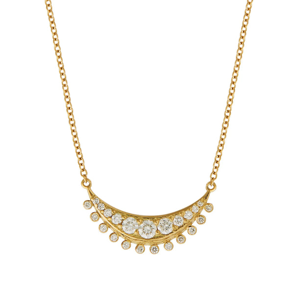 ileana makri Diamond Luna Chain Necklace