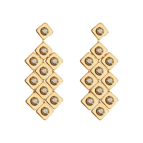 ileana makri Diamond Tile Curtain Earrings
