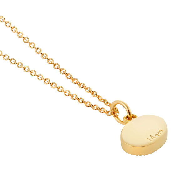 Ileana Makri Diamond Yellow Mini Oval Eye Pendant