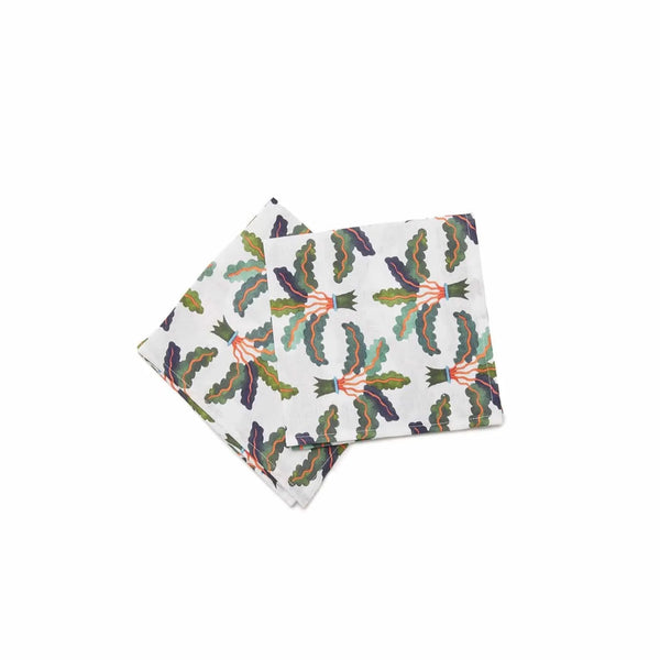 Ileana Makri Dinner Napkins Palms (Set Of 6)