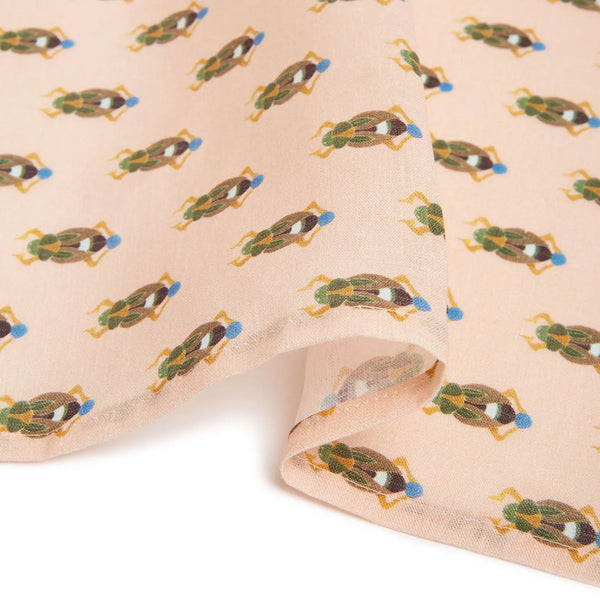 Ileana Makri Dinner Napkins Pink Scarab (Set Of 6)
