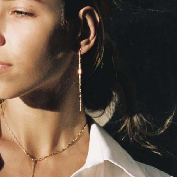 Ileana Makri Disco Single Long Earrings