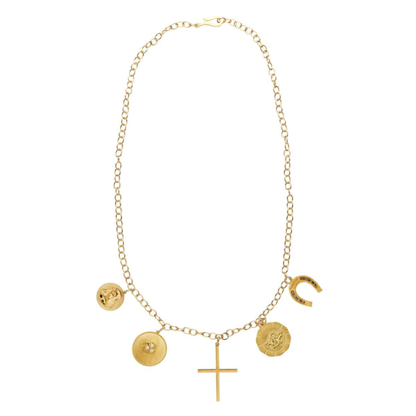 ileana makri Divine Protection Charm Necklace