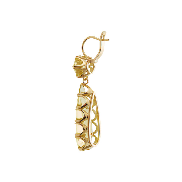 Ileana Makri Double Crown Drops Lemon Topaz