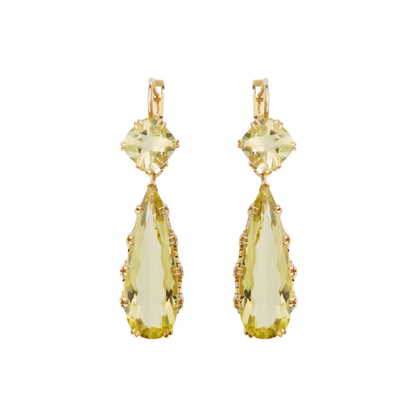 ileana makri Double Crown Drops Lemon Topaz