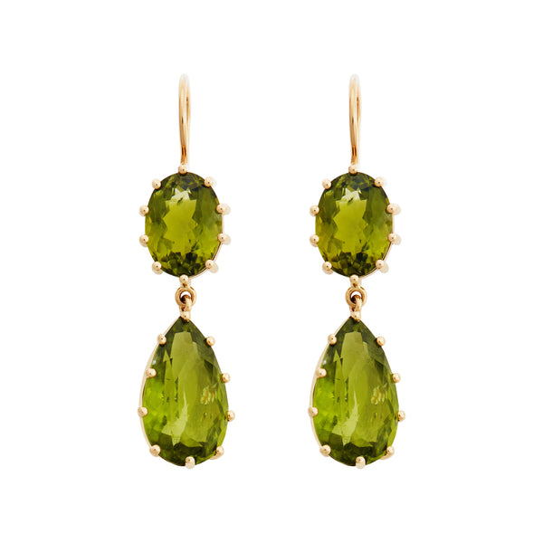 ileana makri Double Crown Drops Peridot Gaia