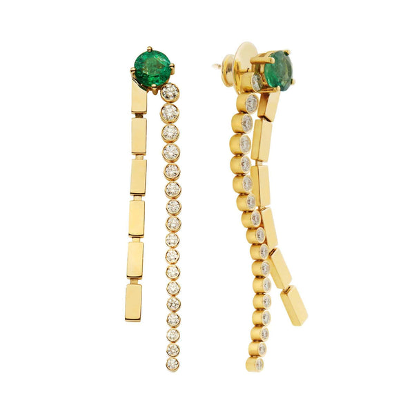 ileana makri Double Stream Earrings Y-D-Em