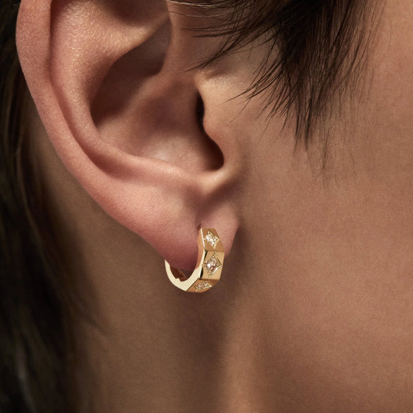 Ileana Makri Ecrou Earring Diamonds (Small)