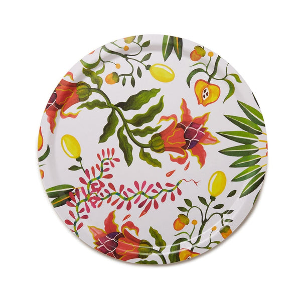 ileana makri Eden Round Printed Tray